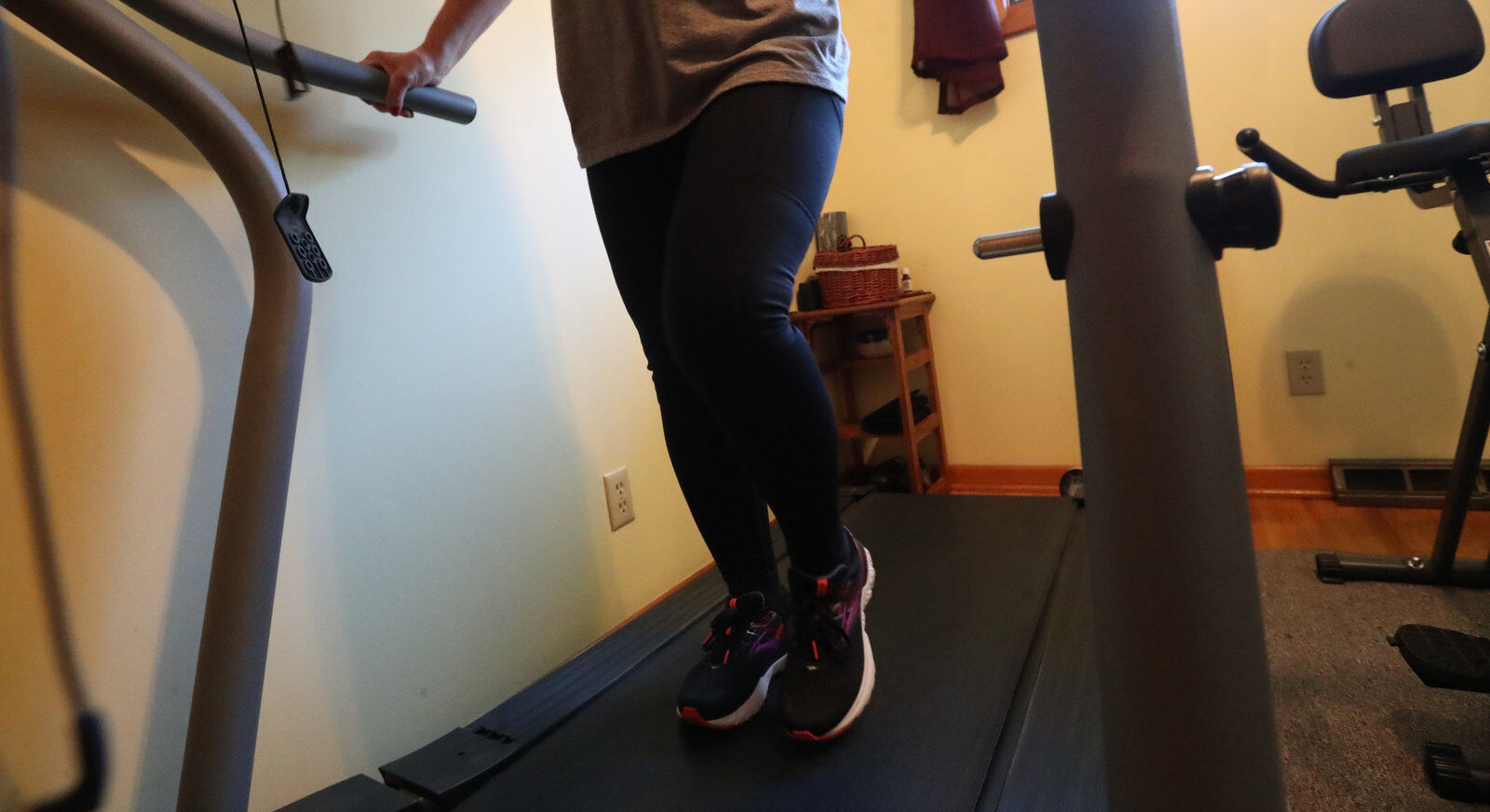 Jill Anthon on the treadmill